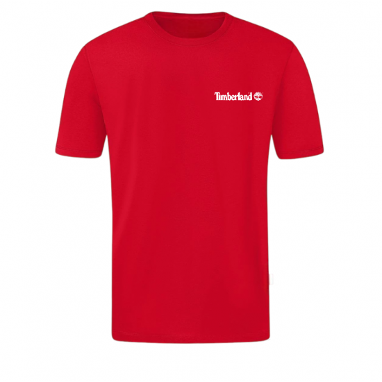 T-SHIRT 100% ΒΑΜΒΑΚΙ ΜΕ LOGO - ΚΟΚΚΙΝΟ- TIMBERLAND ΜΙΚΡΟ T-SHIRT 100% ΒΑΜΒΑΚΙ ΜΕ LOGO - ΚΟΚΚΙΝΟ- TIMBERLAND ΜΙΚΡΟ